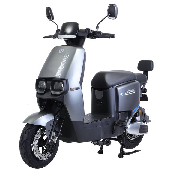 EVOQUE ATOM | SCOOTER STYLE E-BIKES-Black- 60V 26AH REMOVABLE LITHIUM BATTERY-Motor Lock