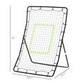 thumbnail image 2 of Soozier 4x5.7ft Baseball Rebounder Net - Black Steel Frame, Pitching & Fielding Trainer for Sports Practice, Portable & Weather-Resistant Training Aid, 2 of 7