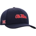 thumbnail image 3 of Men's Top of the World Navy Ole Miss Rebels Reflex Logo Flex Hat, 3 of 4