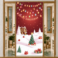 thumbnail image 6 of Decorative Design Happy Christmas Banner Holiday Lights Festive Elements Winter Wonderland Polyester Material for Holiday Celebration Indoor Decoration Party Background, 6 of 9