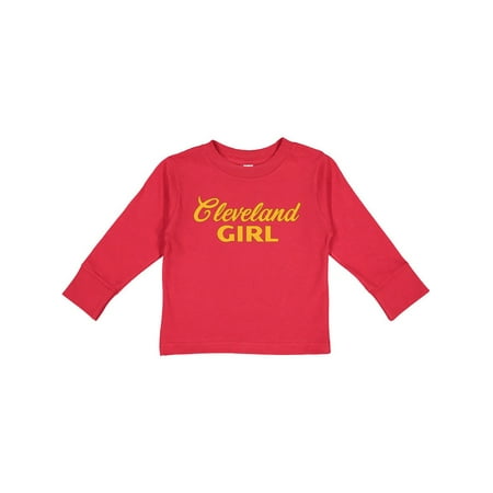 

Inktastic Cleveland Girl gold Gift Toddler Boy or Toddler Girl Long Sleeve T-Shirt