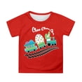 thumbnail image 1 of Chandail Filles Col Rond Manches Courtes Chandails Garçons Tout-Petits T-Shirts d'Été 4T Tenues Fille, 1 of 4