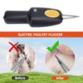 thumbnail image 6 of YAHHU Automatic Chicken Plucker Machine, Cordless Rechargeable Handheld Electric Poultry Feather Remover for Turkey, Quail, and Bird Meat Processing (10.24 inches / 26 cm), 6 of 9