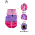 thumbnail image 5 of Luxtrada Dog Jackets for Winter Windproof Waterproof Cozy Dog Coat for Cold Weather Warm Apparel Clothes Puppy Dog Vest for Small Medium Dogs (Purple+Rose Red,S), 5 of 8