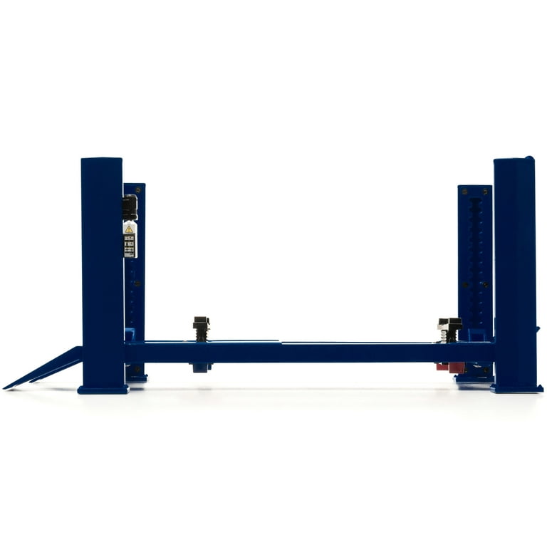 ミニカー GREENLIGHT 1:18 Four-Post Lift Greenlight 1:18 Adjustable Four-Post Lift (Blue) - M & J