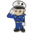 thumbnail image 2 of U Disk Cartoon Creative Flexible Plastic Portable for Windows 98/Me/2000/XP USB2.0 Police 128G, 2 of 5