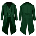 thumbnail image 4 of Bjutir Coats For Mens Coat Tailcoat Jacket Gothic Frock Coat Praty Outwear, 4 of 4