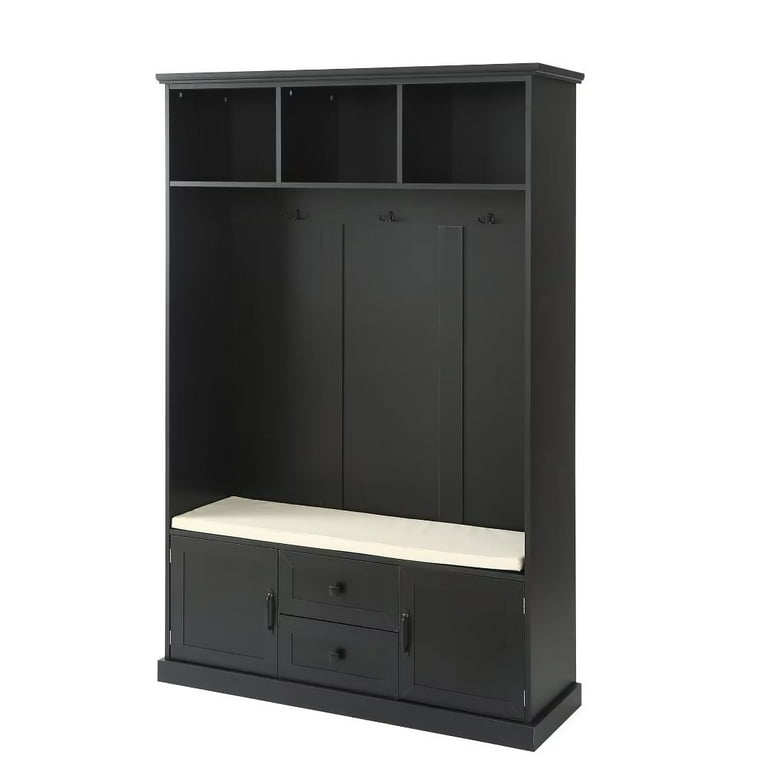 Halifax North America Industrial 70.75 High Hall Tree with Side Storage Shelves | Mathis Home