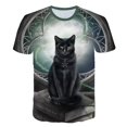 thumbnail image 1 of Camiseta con estampado 3D de dos gatos para hombre y mujer, camisa de manga corta, XXS, verano, 2021, 1 of 4