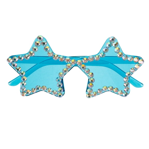 Luxshiny Rimless Star Shaped Sunglasses Novelty Plastic 1Pcs for Photography