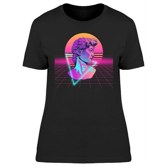 Synthwave Dave Sculpture T-Shirt Women -Image by Shutterstock, Female x-Large