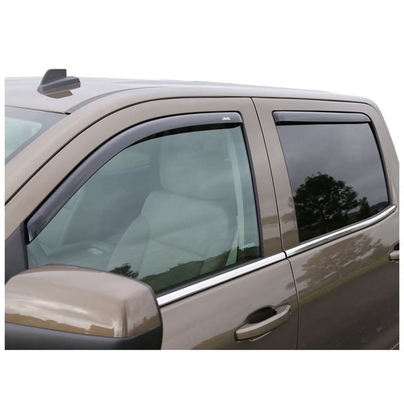 Auto Ventshade [AVS] In-Channel Ventvisor / Window Deflectors | Fits 2020-2024 Jeep Gladiator, 2018-2024 Jeep Wrangler JL 4-Door, 4 pcs. | Smoke-194811