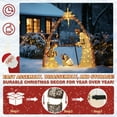 VEIKOUS 5ft LED Lighted Nativity Scene Decorations with Star, Indoor ...