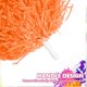 thumbnail image 4 of Accesorio para realzar tu espíritu Pompones de animadora naranja para fiestas de baile de equipo deportivo, 4 of 6