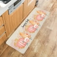 thumbnail image 5 of Happy Fall Pumpkins Kitchen Floor Mats, Watercolor Flowers Pastel Pink 2 PCS Anti Fatigue Area Runner Rugs Set Burlap Non-Slip Bathroom Comfort Standing Mat Home Decor, 5 of 6