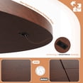 thumbnail image 3 of Kojooin Round Dining Table for 4-6 People, 47 Inch Circle Kitchen Table with Sturdy Pedestal Base, 3 of 7