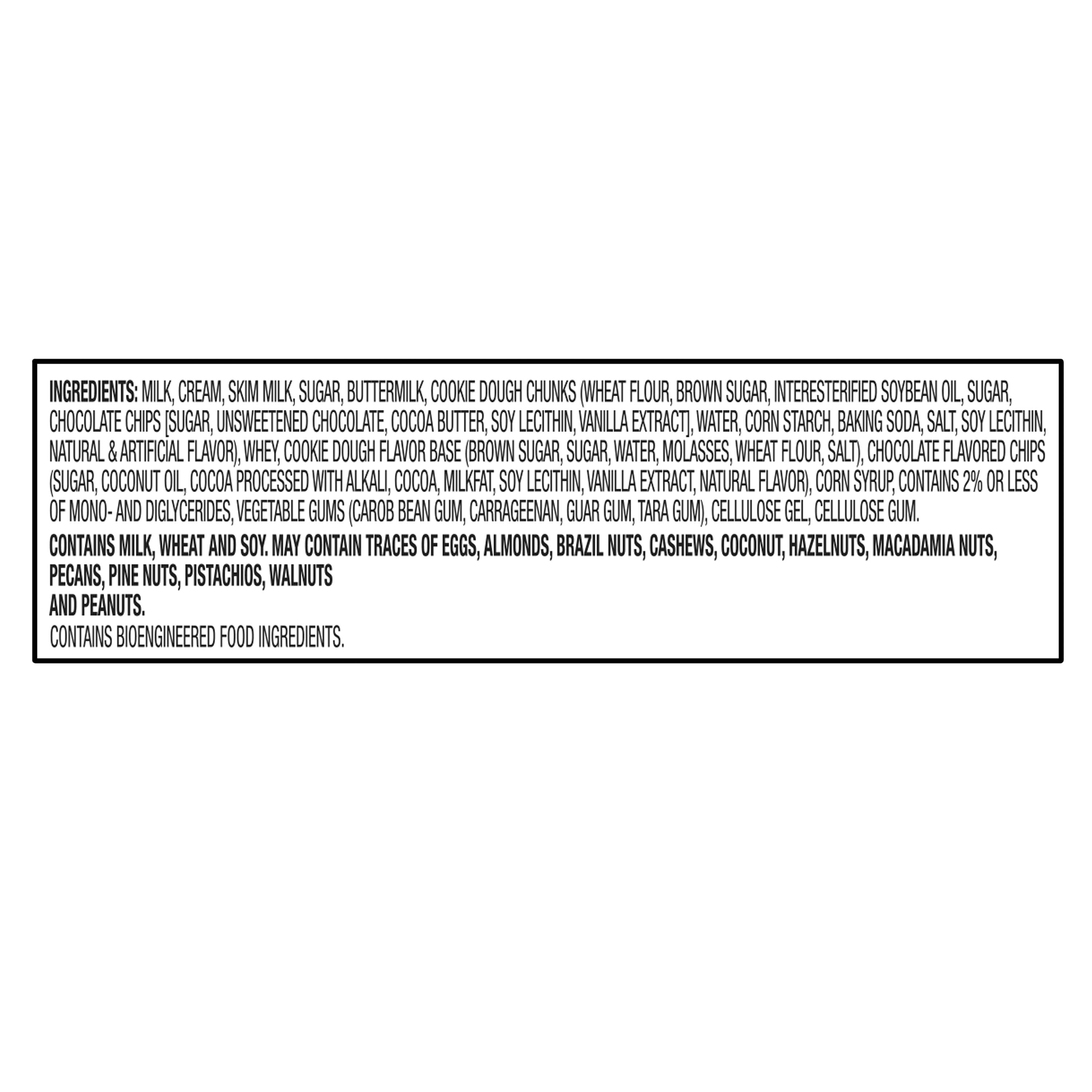 Great Value Chocolate Chip Cookie Dough Ice Cream, 16 fl oz