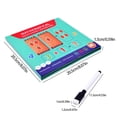 thumbnail image 4 of Qocolhg Magnetic Fraction Disc Demonstrator Elementary School Math Teaching Denominator Numerator Decomposition Awareness Addition And Subtraction Operations Back to School Supplies on Clearance, 4 of 5