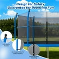 thumbnail image 2 of CZBZ Trampolines with Enclosure Net and Ladder, 14FT Outdoor Trampoline for Kids and Adults with Anti-Rust Coating, Heavy-duty Round Backyard Trampoline, 2 of 7