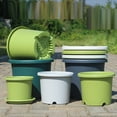 thumbnail image 5 of 1 Gallon Flowerpot For Indoor Outdoor Plants, Green Vine & Rose Planter With Drainage Holes, Lightweight Reusable Bonsai Pot For Garden Balcony Home Gardening, 5 of 6