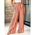 thumbnail image 6 of Womens Pants Elastic Waist Light-Weight Palazzo Pants for Women Casual Lounge Wide Leg Pants Woman Colorful - Orange XL, 6 of 9