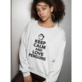 thumbnail image 2 of Keep Calm, Love Penguins Sweatshirt Women -SPIdeals Designs, Female 4X-Large, 2 of 4