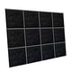 thumbnail image 5 of 12 paneles acústicos insonorizados para pared, decoración de pared, decorativos y únicos. negro pegajoso, 5 of 9