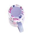 thumbnail image 3 of Vera Bradley Insulated Coffee Mug with Handle, 18 Ounce Stainless Steel Tumbler with Lid, Pink Floral Metal Thermal Cup, Hummingbird Ditsy, 3 of 3