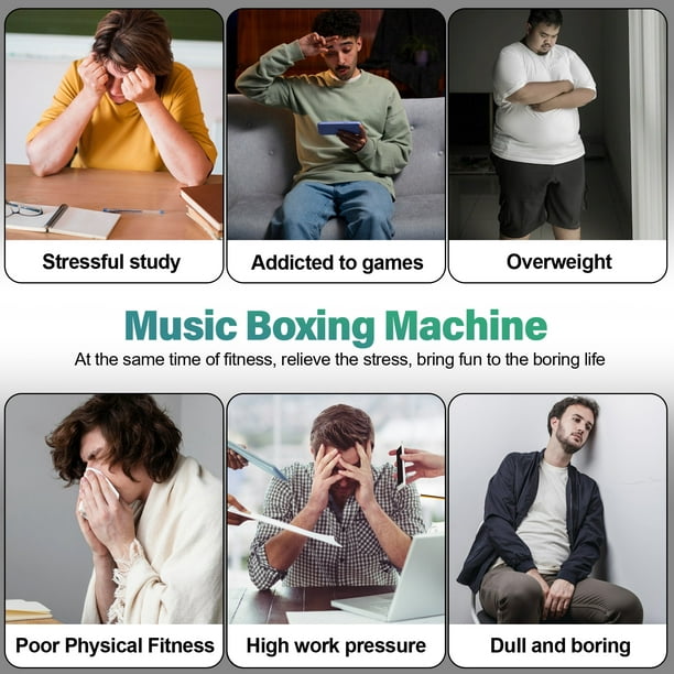 Music Boxing Machine Intelligent Boxing Training Equipment Multipurpose  Fitness Training Tools for W