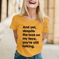 thumbnail image 2 of Women's Funny Graphic T-Shirts Sarcastic Novelty Tees with Humorous Sayings for Casual Wear, 2 of 5