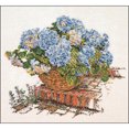 thumbnail image 2 of Blue Hydrangea On Aida Counted Cross Stitch Kit, 17.25" x 15.25", 16 Count, 2 of 2