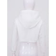 thumbnail image 4 of iEFiEL Unisex Kids Boys Girls Hip-hop Jazz Dance Costume Sequins Hooded Tops with Pant White 10, 4 of 7