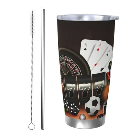 

Coaee Casino And Sports for 20oz Insulated Kettle Water Bottle For Running Hiking Cycling Climbing Men S Woman Insulated Water Bottle-Straw Two-piece Set