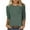 Green-vestidos de otoño para mujer, variant on Womens Tops 3/4 Sleeve Loose Fit Fashion Waffle Basic Shirts Dressy Casual Solid Basic Shirt Summer Fall Round Neck Pullover Tees