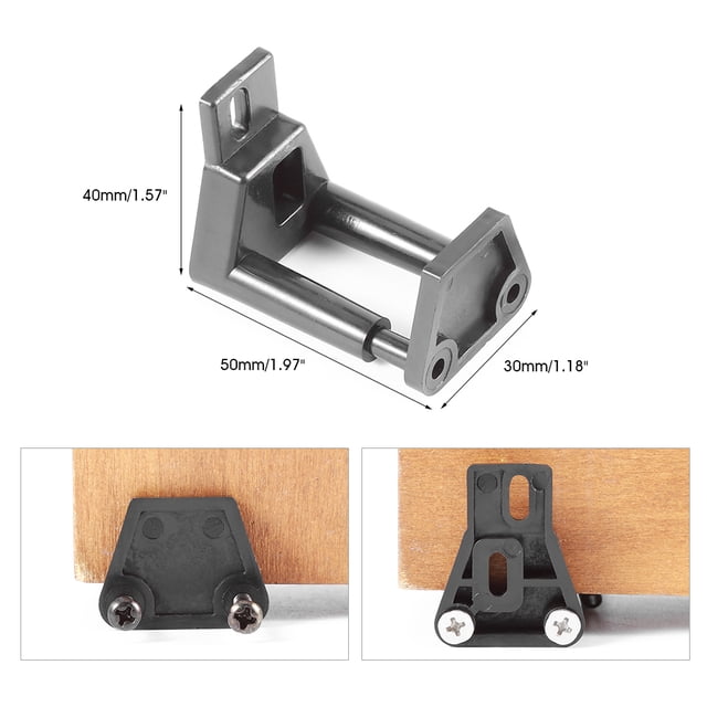 Bottom Door Guide - VIFER Plastic Bottom Floor Guide Wall Mounted Sliding Barn Door Roller Guide with Screws