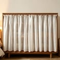 thumbnail image 4 of No Drill Cabinet Curtain, Decorative Covering for Shelving Units Cupboards Wardrobes, Soft Semi Sheer Curtain, for Kitchen Entryway Living Room, 4 of 7