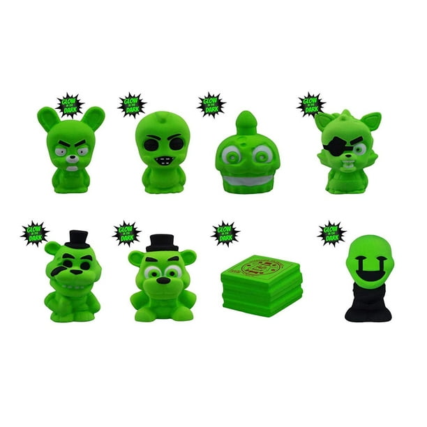 Squishme - Five Nights at Freddy's Glow in The Dark Complete Set of 8 - Walmart.com - Walmart.com