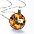 thumbnail image 6 of Thanksgiving Pumpkin Necklace Personalized Custom Photo Round Pendant Adjustable Stainless Steel Necklaces with Gift Box for Men Women Mothers Valentine's Jewelry Gift, 6 of 6