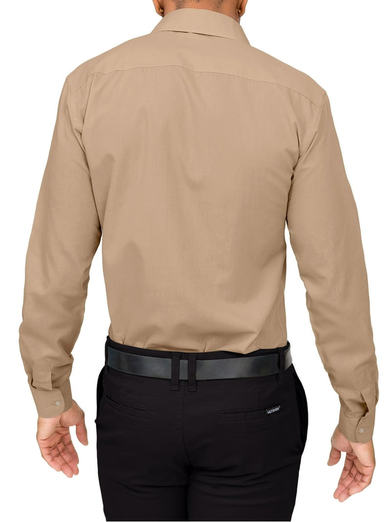 knee length dresses for ladies Sancho Voluminous Long Sleeve Shirt in Beige main image 0