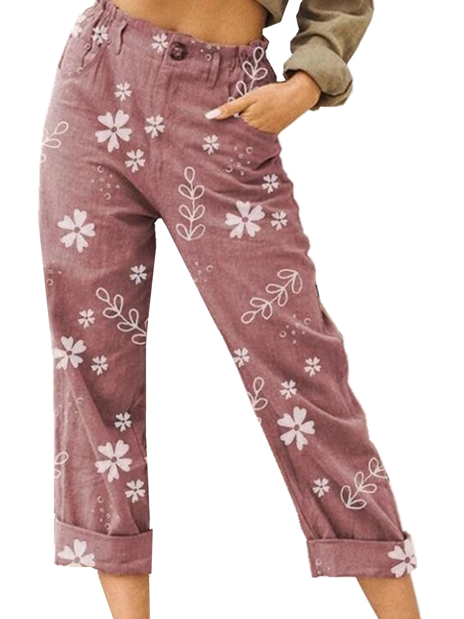 Capri 3/4 3t51246 Pants Pink M Woman DressInn Women Clothing Pants Capris 