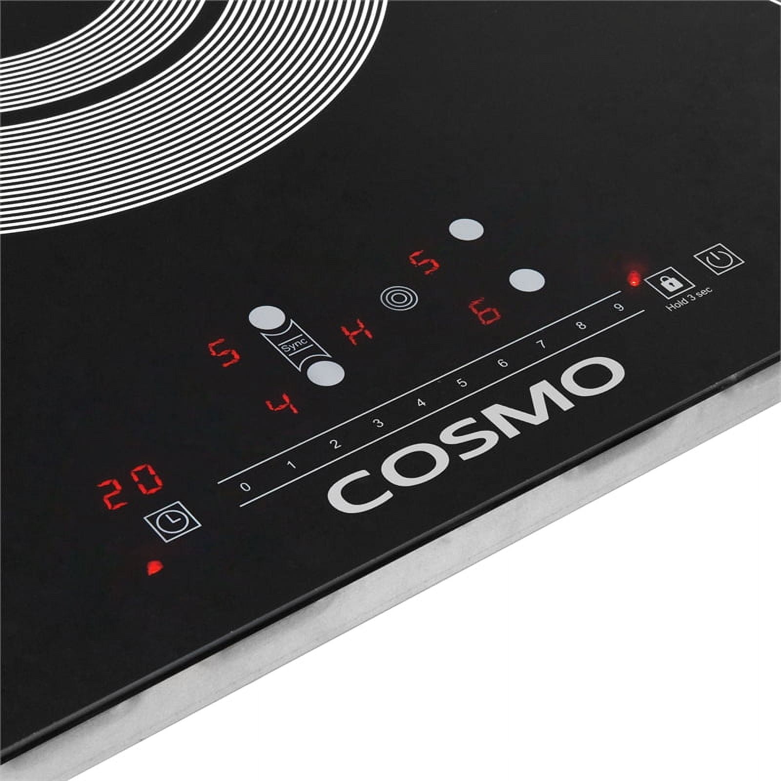 30 in. Electric Ceramic Glass Cooktop with 4 Burners in Black Porcelain