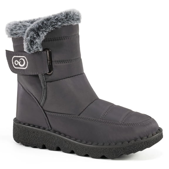 Almusen Women Snow Boots Winter Slip On Ankle Boots for Women Waterproof Comfortable Outdoor Shoes,9