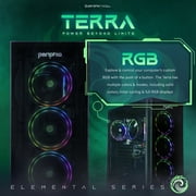 Periphio Terra Gaming PC Desktop Bundle, AMD Ryzen 5 with Vega Graphics for 1080p PC Gaming, 16GB RAM, 1TB NVMe Storage, Windows 11 Gaming Computer