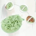 thumbnail image 3 of Unique Bargains Bath Sponge Body Shower Sponge Mesh Gloves Green 6.69"x5.12" with Flower Bath Ball, 3 of 6