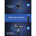 thumbnail image 4 of 24 Inch Wall Mount Fan with Oscillation, 3-speed, IPX4 Waterproof, High-speed Industrial Wall Fan, Suitable for Garages, Homes, Warehouses Use. FOHERE, 4 of 9