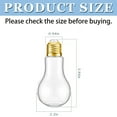 thumbnail image 4 of Plastic Light Bulb Jars,TGY 20 Pcs Light Bulb Candy Container, Clear Plastic Fillable Bulb Ornaments for Party Favors DIY Crafts Candy Decoration, 4 of 7