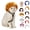 Color-D, variant on Dog Cat Wig Costume, Adjustable Pets Hairpiece for Halloween| Soft Silk Material, Adjustable Straps, Lightweight Fit for Small Medium Dogs and Cats for Halloween Photos Parties