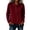 Wine, variant on Tqcoqu Women's Waffle Knit Button Down Shirt,Point Collar Long Sleeve Asymmetric Irregular Hem Loose Casual Blouse Tops,2026 Fall Winter Trendy Clothes,Beige Women's S-XXL