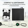 thumbnail image 3 of Magnetic Carabiner Golf Towel, 16X16 Inch Quick-Dry Microfiber For Golf Gear, 3 of 6