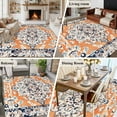 thumbnail image 5 of 8x10 Area Rugs for Living Room, Orange Boho Non Slip Area Rugs for Kitchen Bedroom Entryway, Vintage Ethnic Tribe Abstract Art Washable Carpet Runner Rug Floor Mats for Bedroom Home Decor, 5 of 9